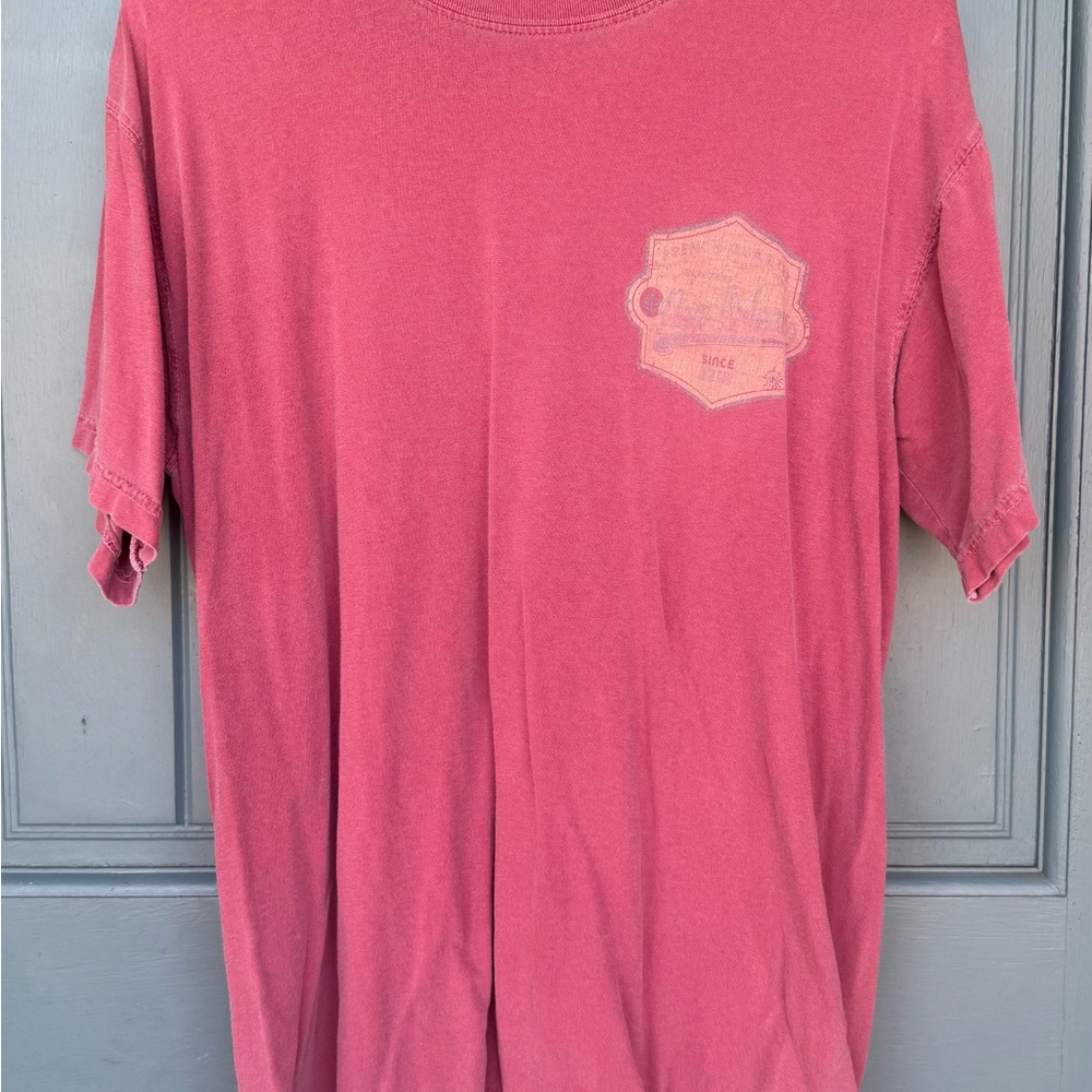 Vintage Comfort Colors New Orleans NOLA Pocket T-Shirt Medium Red